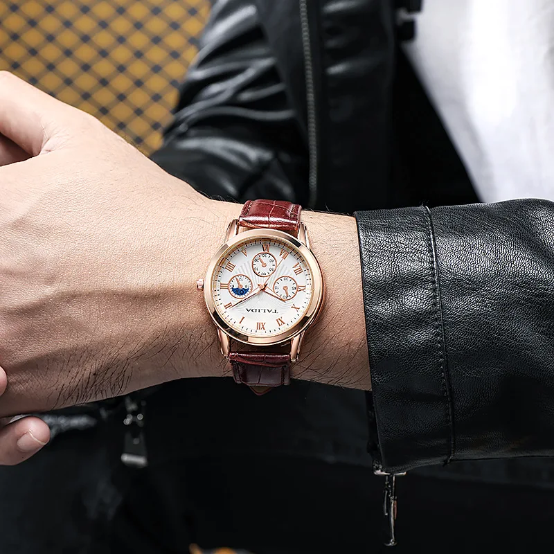 Casual Business Gold Clock Men Luxury Watch Automatic Watches for 