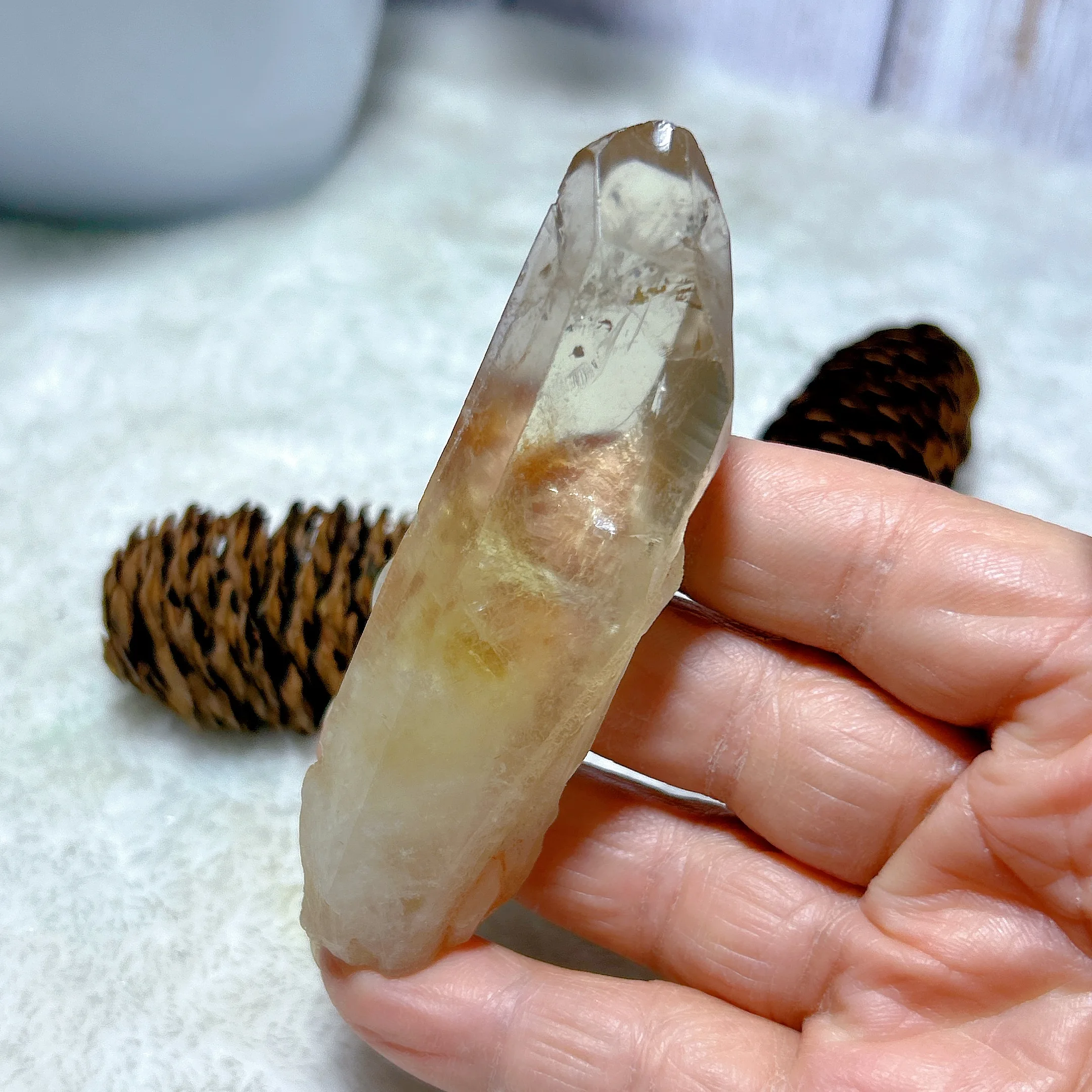 Healing High Quality Natural Crystal Brazil Citrine Specimen Raw Point Mineral Energy Home Decorations Gift 3