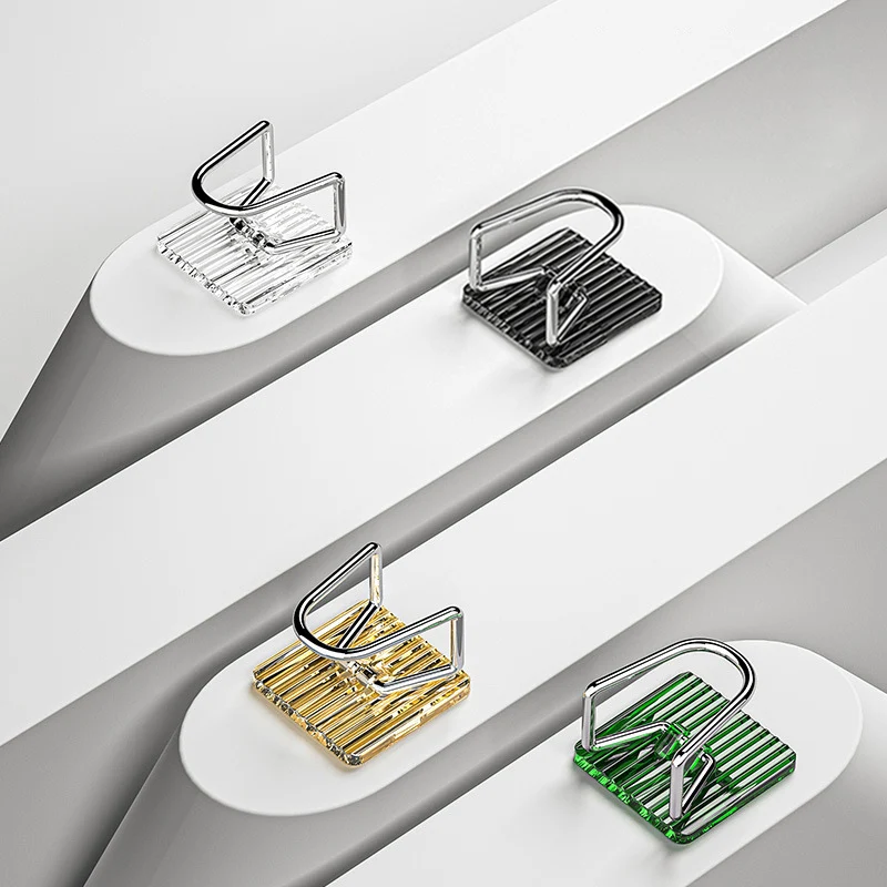Acrylic Sink Sponge Holder Adhesive Sink Caddy Organizer Rack Storage Hook for Sponges Brushes Chopping Board Kitchen Accessorie 6