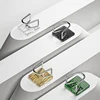 Acrylic Sink Sponge Holder Adhesive Sink Caddy Organizer Rack Storage Hook for Sponges Brushes Chopping Board Kitchen Accessorie 6