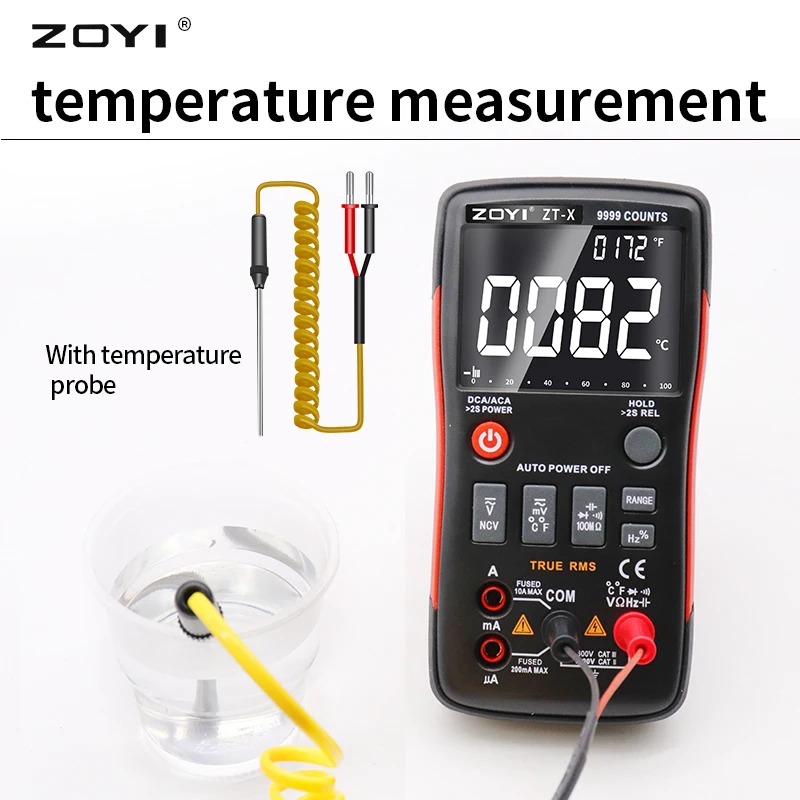 ZOYI ZT-X 9999  Ƽ  ac dc а NCV  Ȧ LCD Ʈ ÷̿ true rms ڵ  Ƽ 