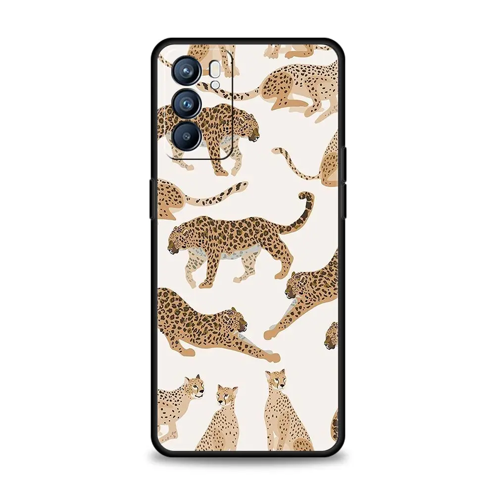 Floral Leopard Eyes Phone Case Cover