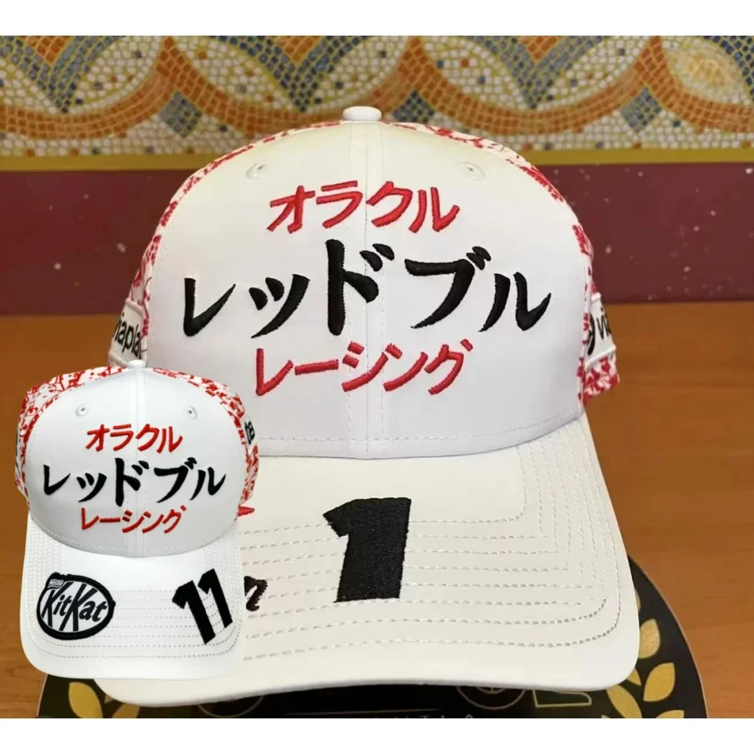 F1 Verstappen Cap Red Team Bull Перес Checo Japanese Кепка GP Cap Бейсболка 2024 формула One Cap MOTO мотоциклетная шляпа