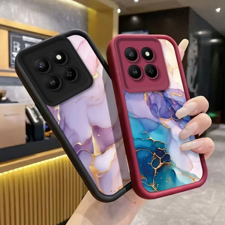 Luxury Marbling Retro Style Phone Case - Soft Silicone Protective Cover