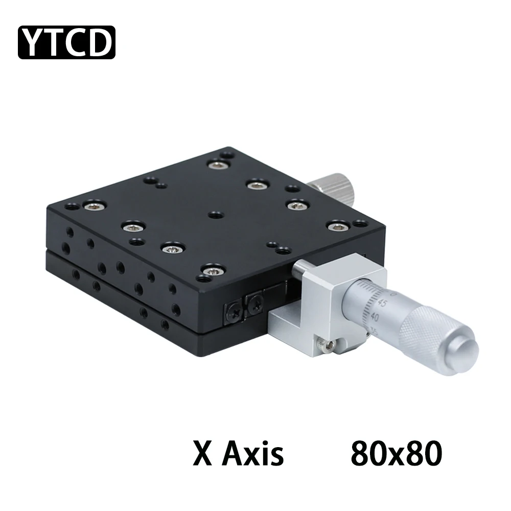 LX80 80×80mm X-Achsen-Manueller Linearversteller Hochpräziser Mikrometer-Feineinstell-Schiebetisch für Optische Experimente – Detail 6