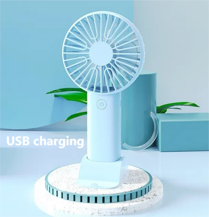 USB Portable Handheld Fan Charging Handheld Fan Silent Comfortable Handle Mini Fun Outdoor Charger Small Sports Office Portable