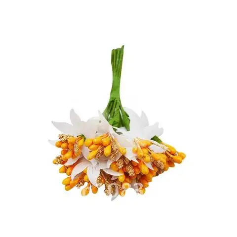 

Lot of 12 Mulberry party Artificial Flower Stamen wire stem/marriage leaves stamen DIY wreath wedding box decoration Fake flower