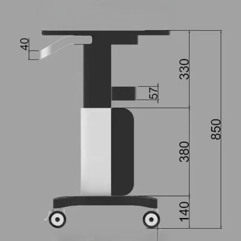 Furniture For Aesthetics Multi-purpose Cart Wheels Welding Trolley Wave Aluminum werkzeugwagen Professional Salon Rolling ZLQ