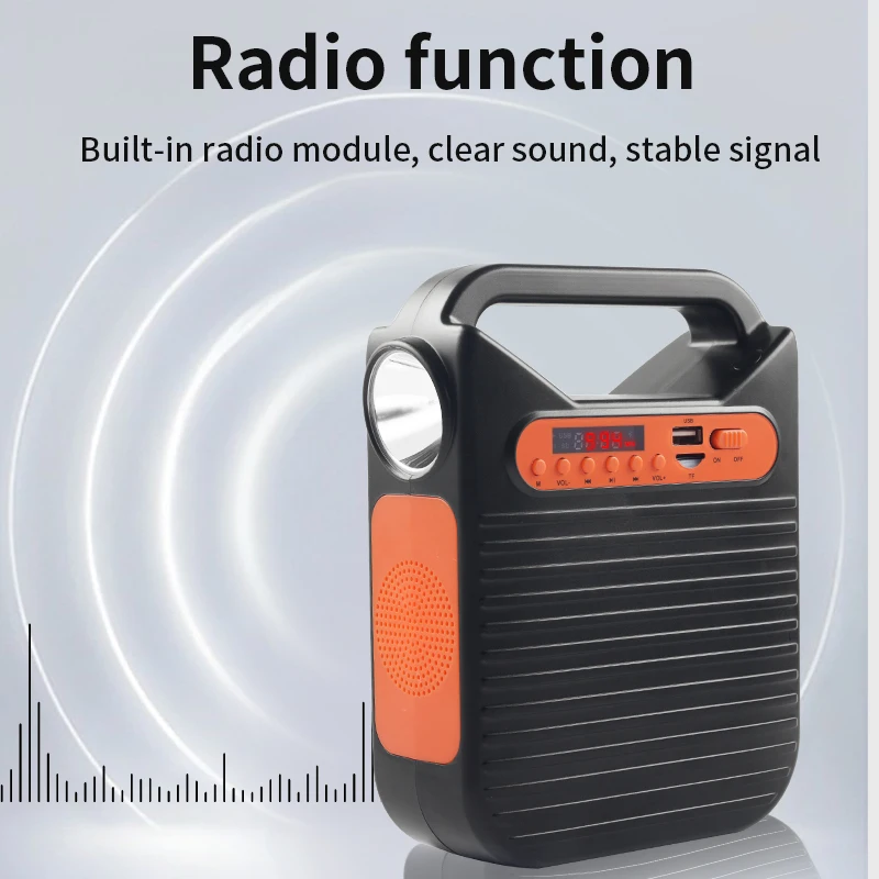 Portable Multifunctional rechargeable LED Portable radio Outdoor Lighting Camping lights