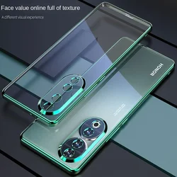 Huawei Honor Series Cover Posteriore Slim TPU Protettivo con Placcatura Trasparente