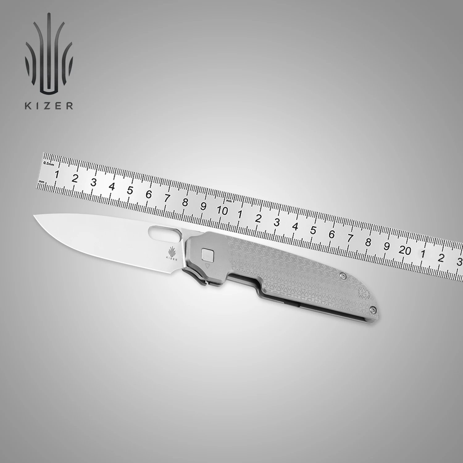 KizerKnifeSurvivalKi3637A1Varatas2023NewTitaniumHandleS35VN