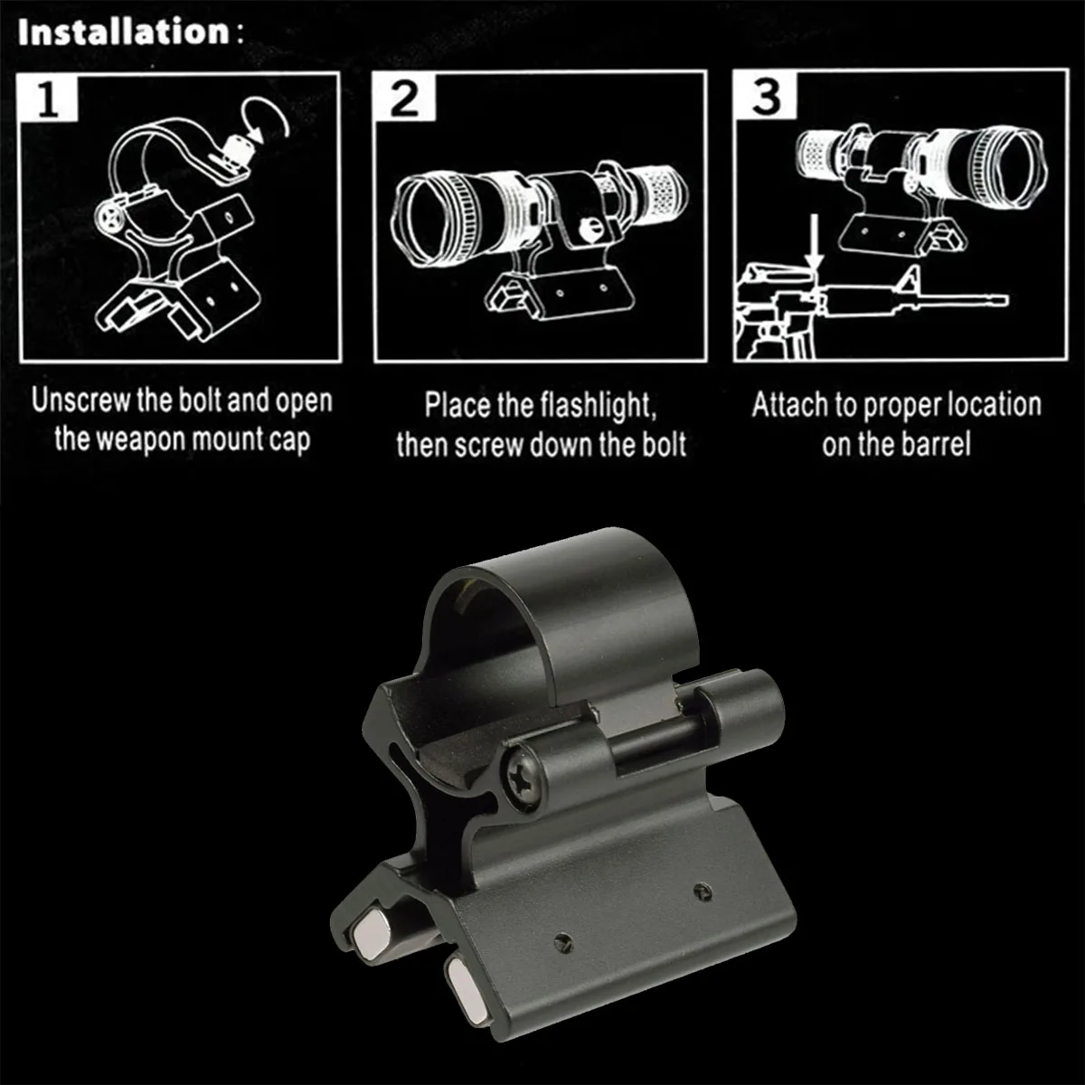 Rifle Scope Mount Scope Mount Adapter Flashlight Scope Mount Weapon Flashlight Mount Flashlight Mount Magnetic Concealment Mount Magnetic Scope Gun Mount Magnet Flashlights Mount Strong X Holder Led Riflescope Laser Torch Lanterna Bracket Bike Hunting