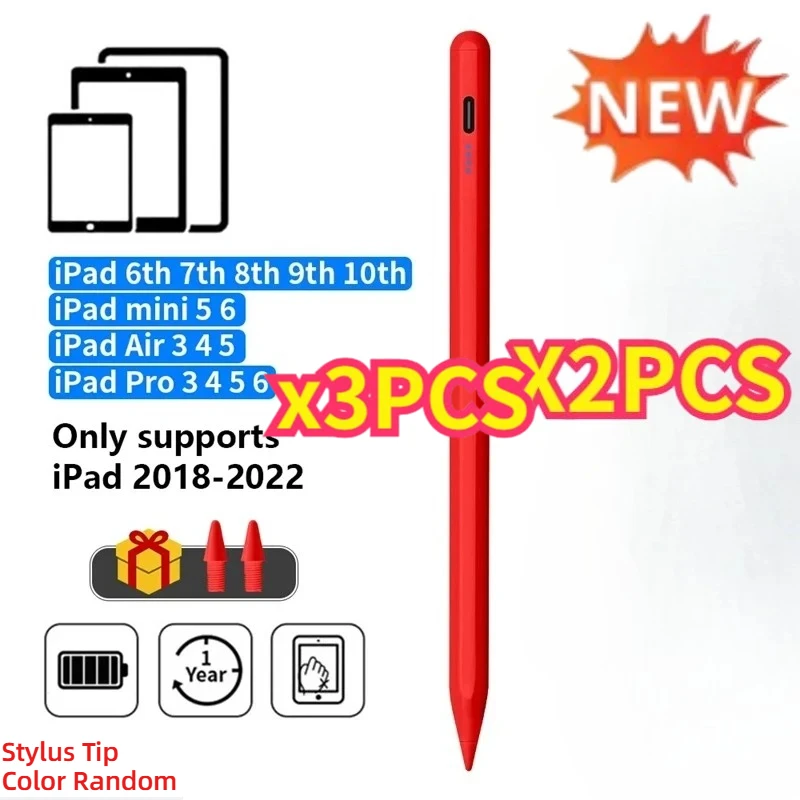 LED Stylus Pen with Palm Rejection and Touch Sensitivity