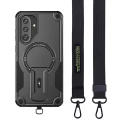 Lanyard Strap Protective Phone Case with Enhanced Durability - Galaxy S26+ (Black)
