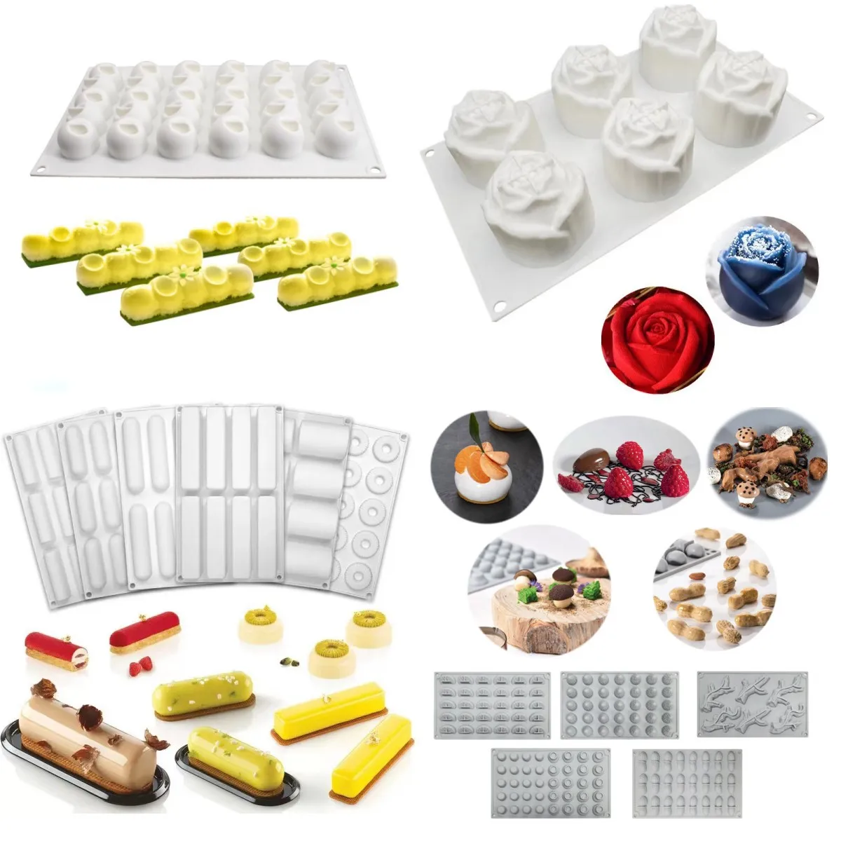 CuteScoopMousseCakeSiliconeMoldIceCreamMoldDIYBakingKit