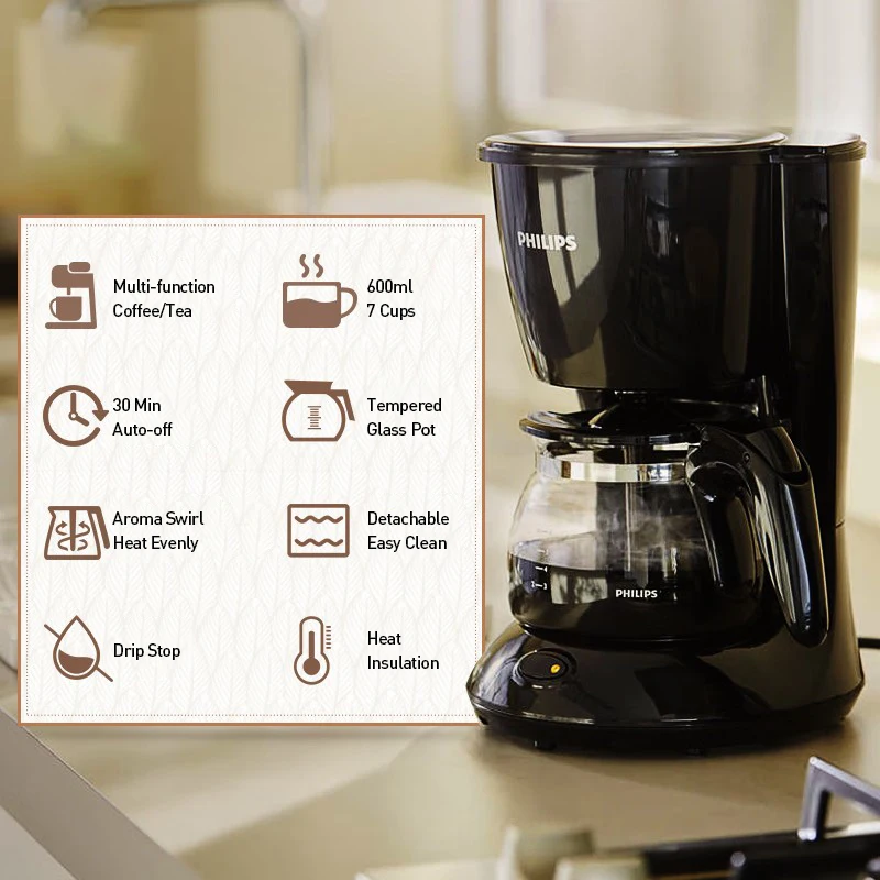 Philips Coffee Maker 220V 750W - ماكينة قهوة فيليب...