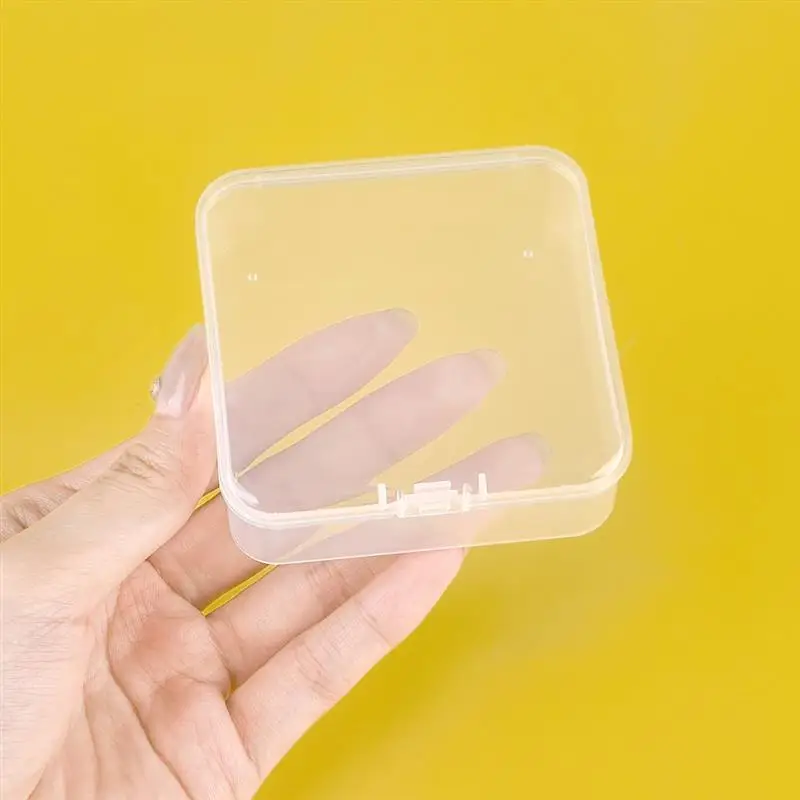 10pcs Plastic Box Rectangular Box Translucent Box Packing Box Storage Box Dustproof Solid Strong Jewelry Storage Case Container Image 12
