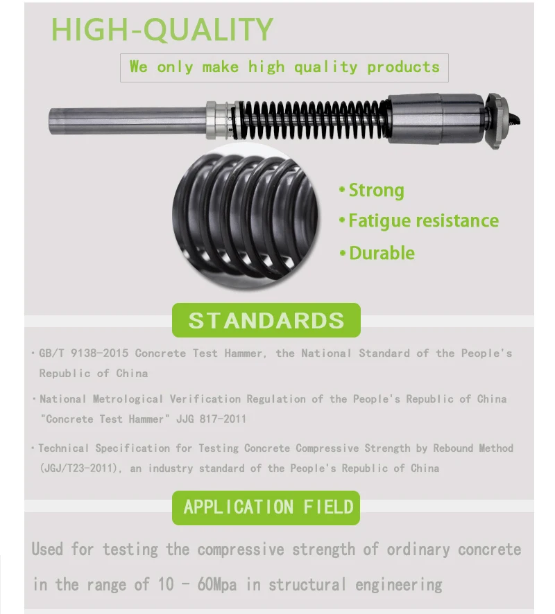RH225-B Digital Concrete Test Hammer for Concrete Strength Testing