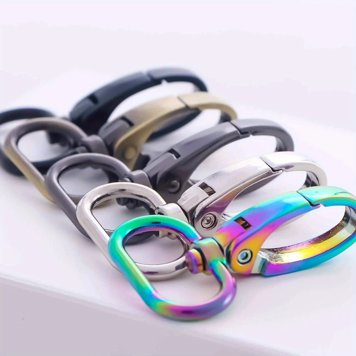 Swivel lobster clasp 5pcs Strap Bag Metal Buckles Webbing Belt Snap Hooks Keyring Carabiner DIY Accessories