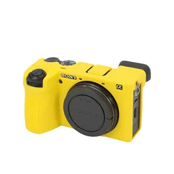 Silicone Armor Skin Case for Mirrorless Camera Protection (Yellow)