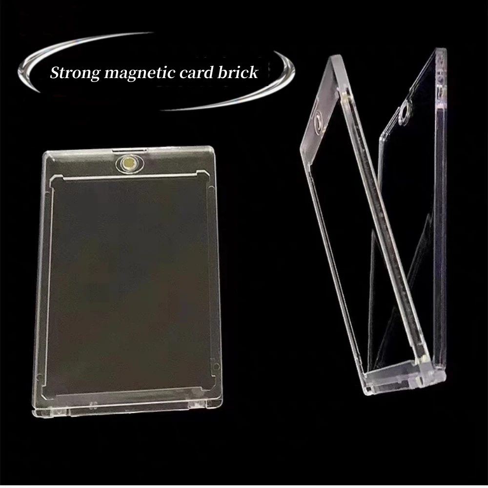 

Card Collection Card Brick 35PT Acrylic Strong Suction Card Brick Anime Game Card Ball Star Card Transparent Protection Case