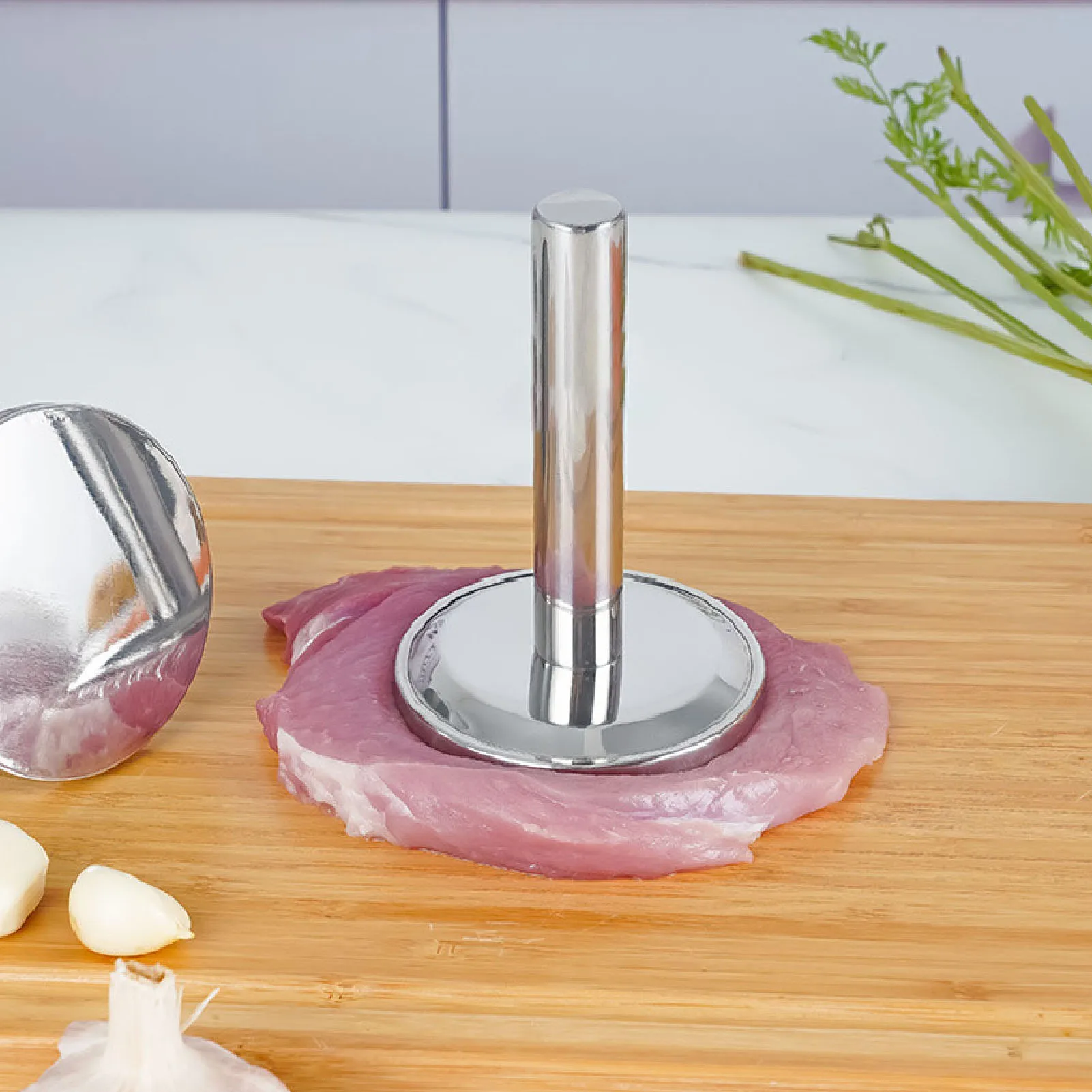 Meat Pounder 304 Stainless Steel Meat Loosening Hammer Multifunctional Thickened and Weighted Chicken Tenderizer for Kitchen meat tenderizer meat hammer