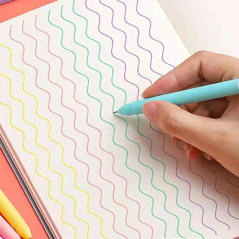 Color Ink Gel Pen Set 0.5mm Refill Smooth Ink Writing Durable Signing 5 Colors Vintage Macarons Pens Gift gel pens color pen set colored pens