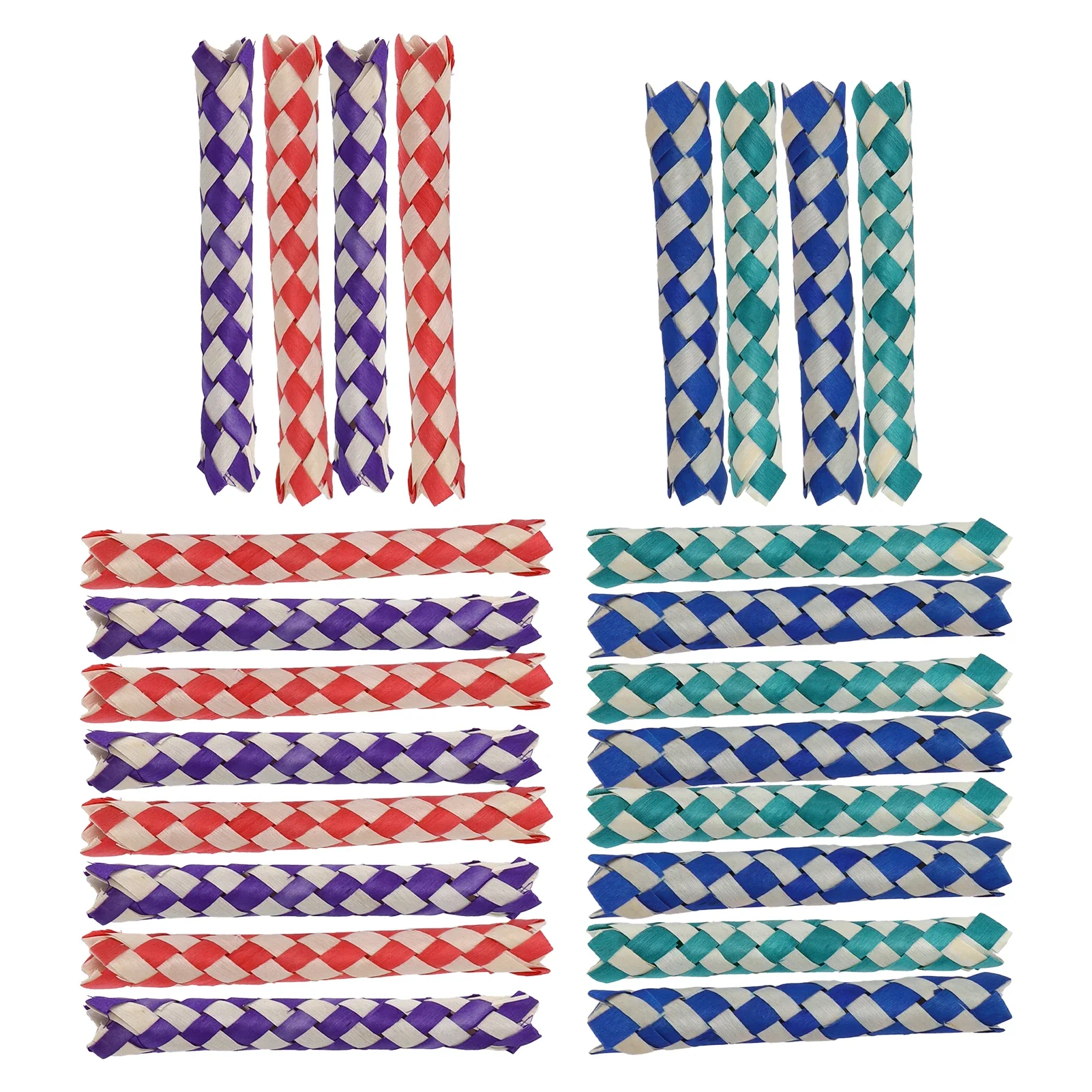 5pcs Finger Traps Birds Parrots Chew Toy Chinese Bamboo Traps DIY  for Kids Parties Chinese Bamboo Traps Bamboo 2