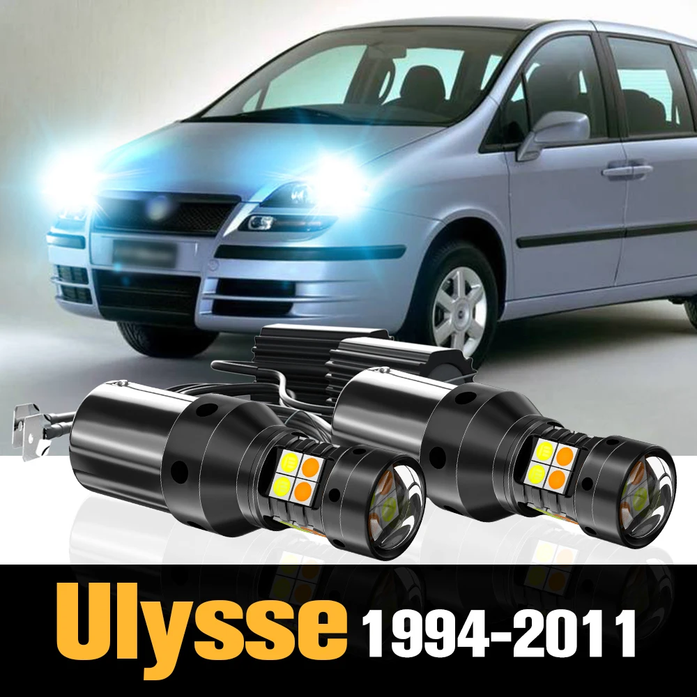 

2pcs Canbus LED Dual Mode Turn Signal+Daytime Running Light DRL Accessories For Fiat Ulysse 1994-2011 2004 2005 2006 2007 2008