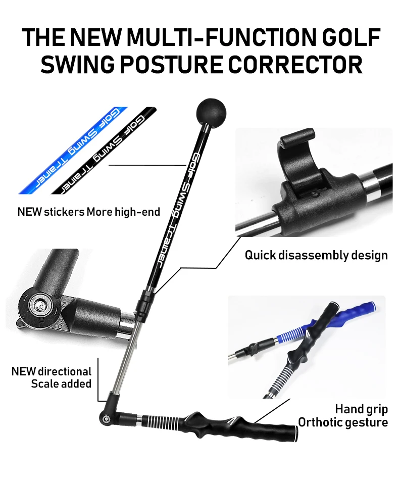 Description Picture 6 of itemGolf Swing Trainer, Folding Correction Practice, Adjustable Length Angle, Beginner Available with Left Right Hands