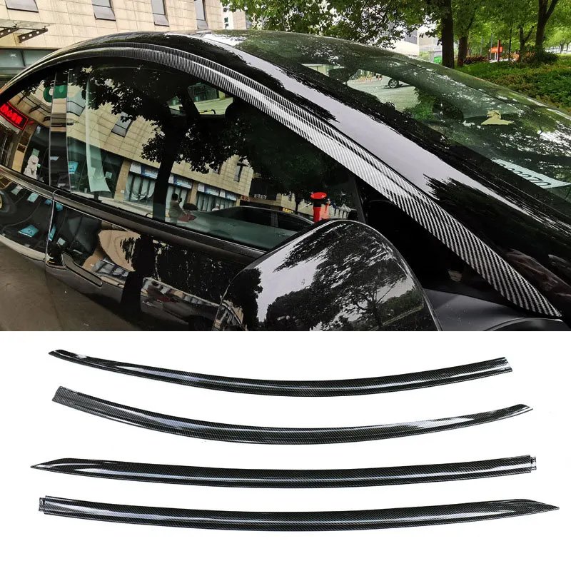 For Tesla Model 3 Y Vent Deflector Ventshade Ventvisor Side Window Deflector Rain Guards Window Visors Rain Guard Car Accessory car window visor car window deflectors