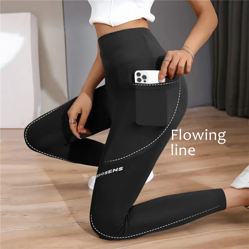 Winter Fleece-Lined Leggings For Women Gym Wear Workout Pants Warm Thermal  Push Up Tights Seamless Yoga Trousers With Pocket - AliExpress