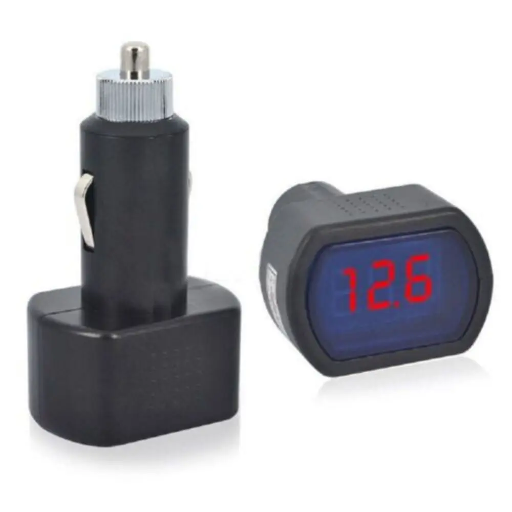 Digital LED Car Battery Voltage Gauge & Monitor Tester