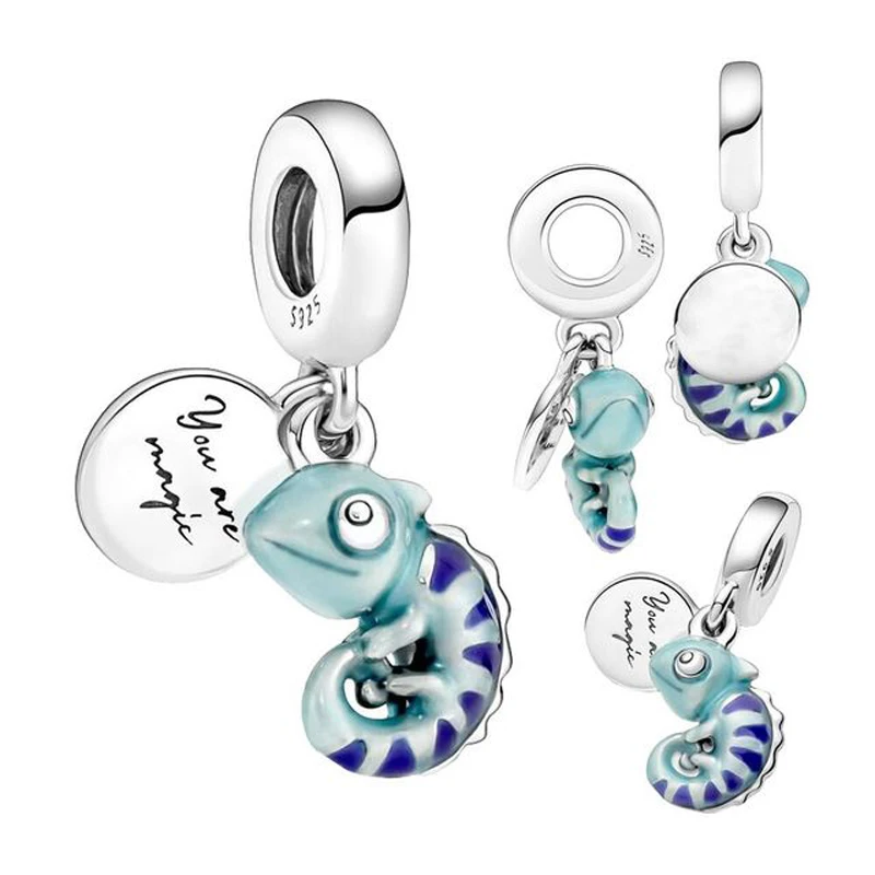 Sterling Silver Chameleon Salamander Cat Balloon Coffee Pendant Beads 925 Fit Original Pandora Charm Bracelet DIY Women Jewelry charm jewelry,sterling silver jewelry,beads charms,animal charm jewelry,sterling silver beads,silver charm bead,charm bead,beads jewelry,sterling silver beads charm,silver charm bracelet,loose beads