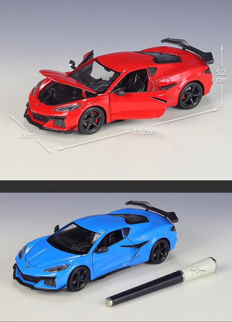 Chevrolet Z06 2023 1:24 Ölçekli Model Araba