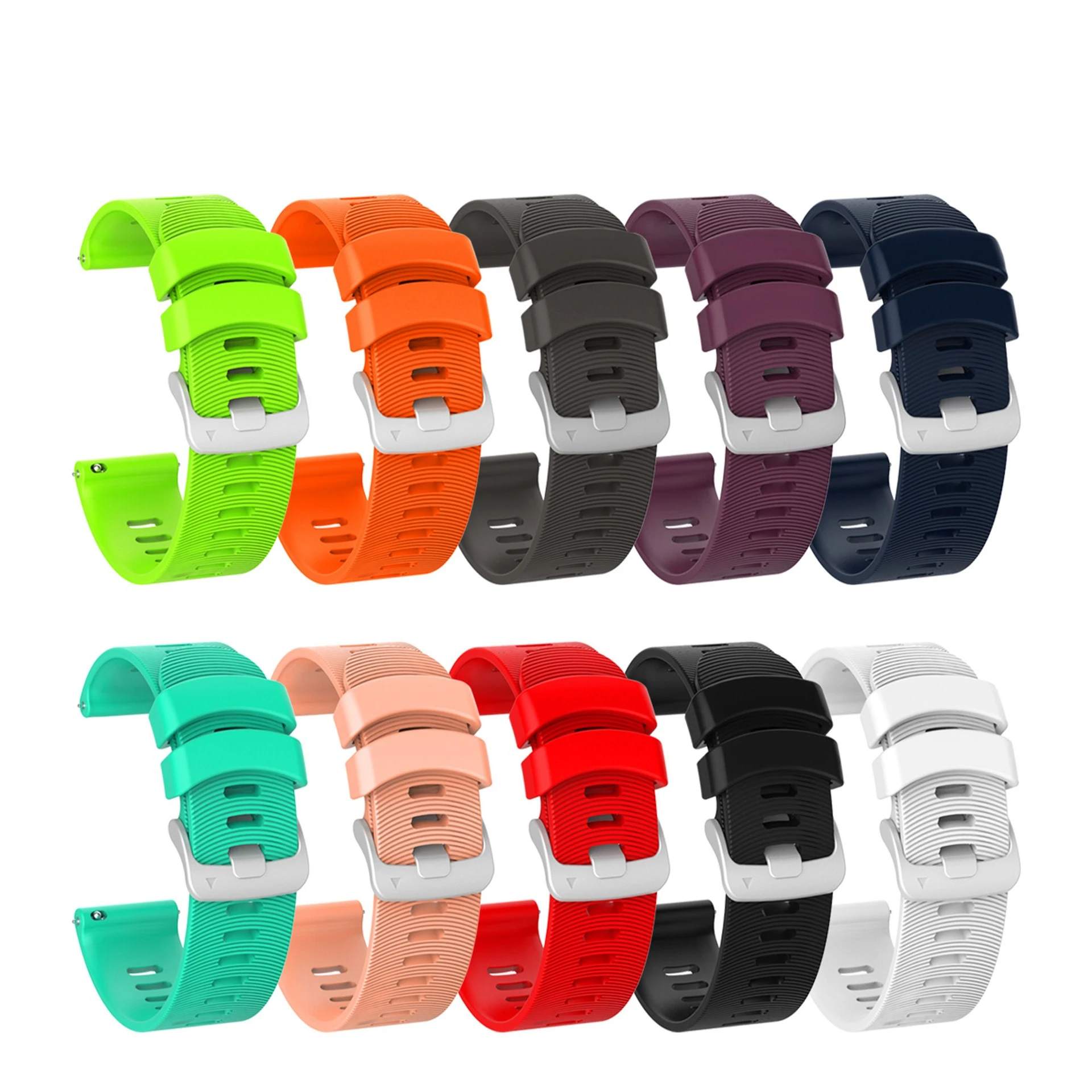 Waterproof Crescent Silicone Strap for Garmin Watch Forerunner 245