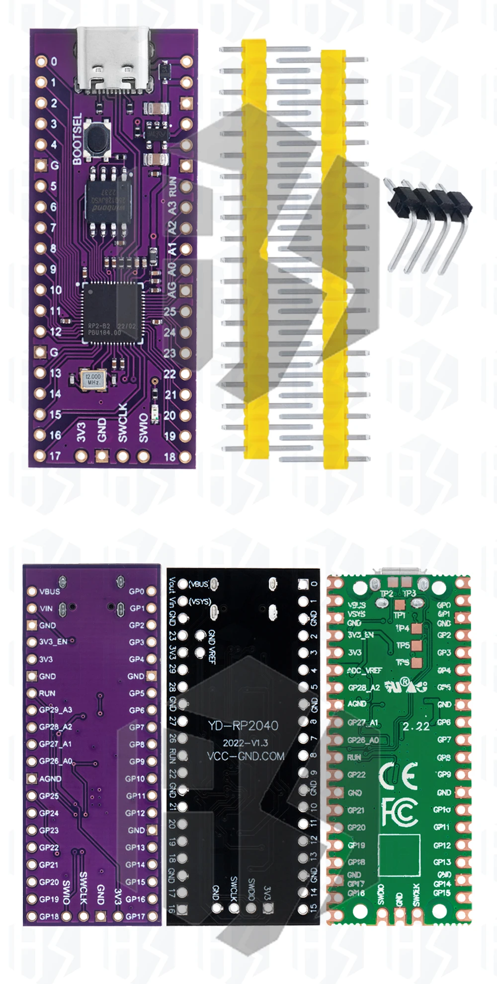 FÜR Raspberry Pi Pico Entwicklungsboard: Ein kostengünstiges, leistungsstarkes Mikrocontroller-Board mit RP2040, RP2350, Cortex-M0+ und Dual-Core-ARM – Detail 17