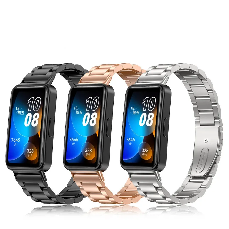 Stainless Steel Strap Loop - Elegant Metal Watch Bracelet with Clasp