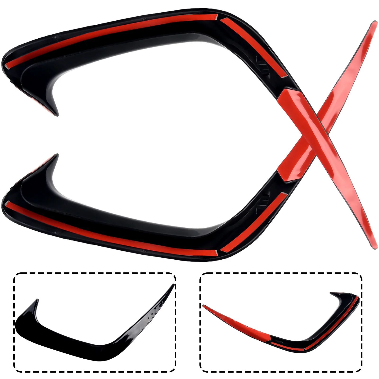 

Durable Rear Bumper Spoiler Accessories Parts Plastic Replacement Side Canard Vehicle For BMW G20 G28 2019-2020
