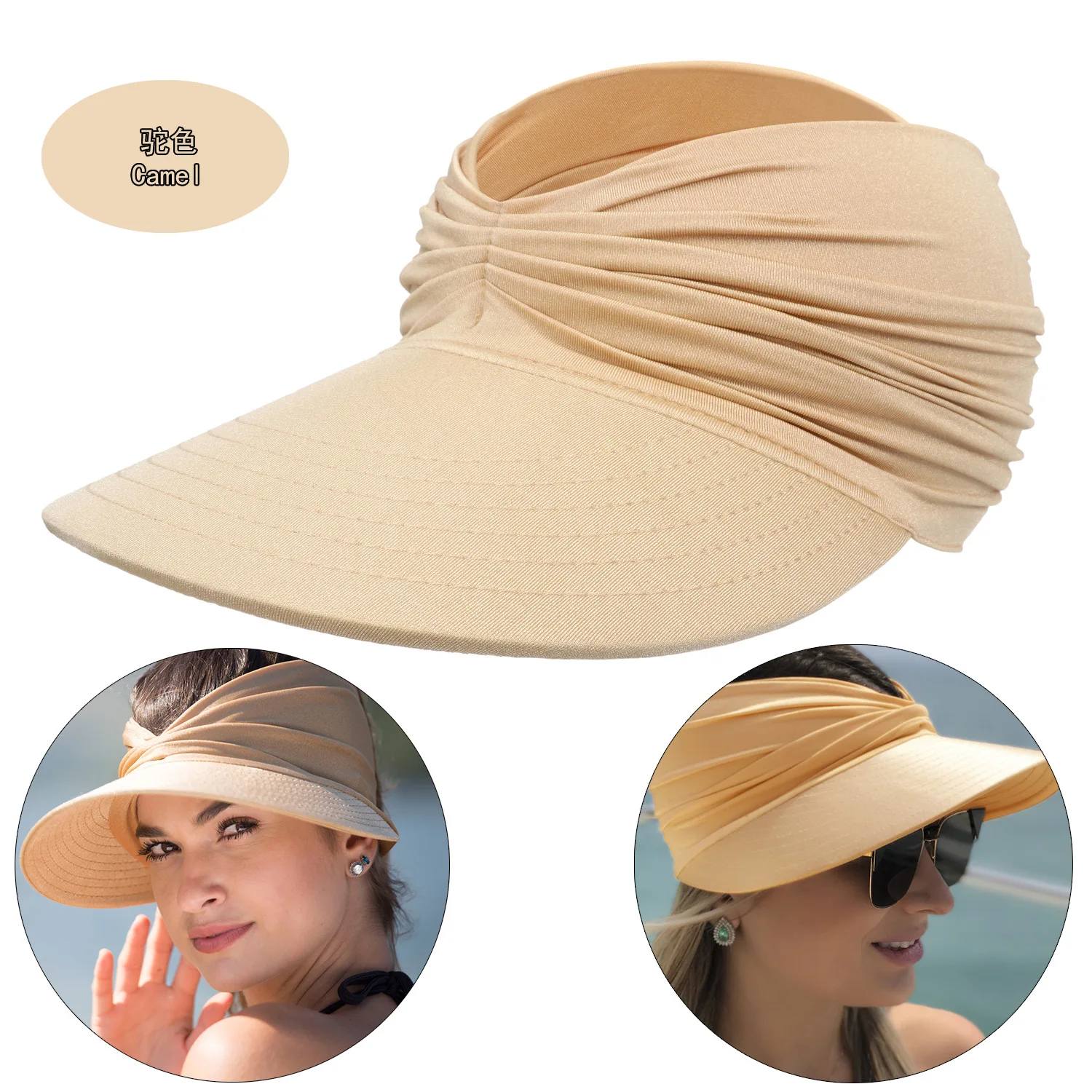 Sun hat women empty top beach summer outdoor sport baseball golf visor parent-child