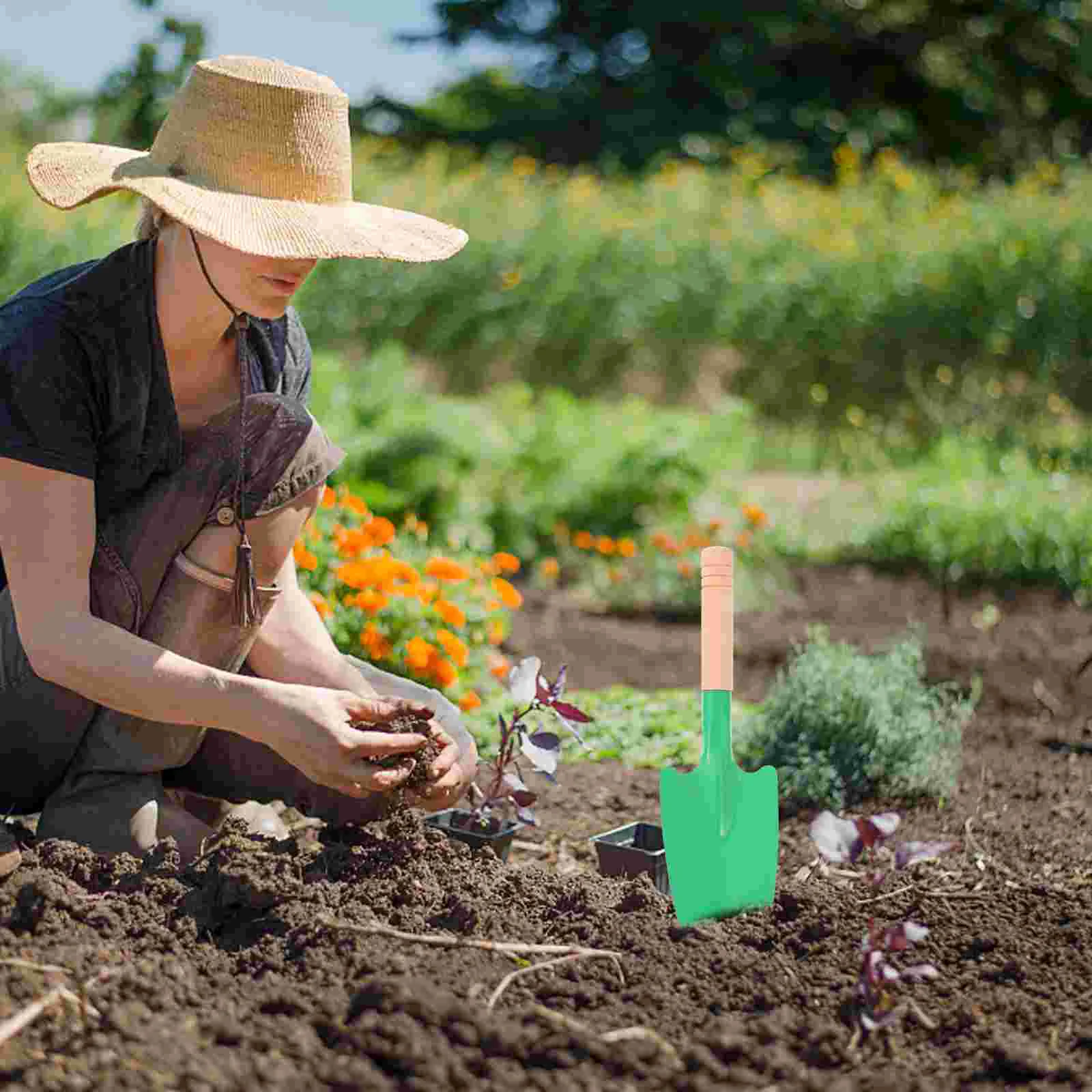 10 Pcs Succulent Planters Wooden Handle Gardening Tool Tools Planting Spade