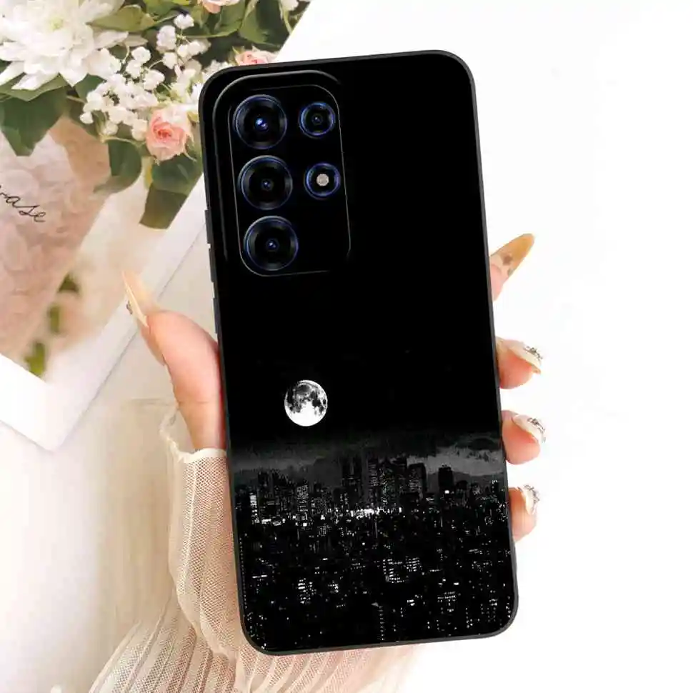 Floral Silicone Soft Shockproof Back Cover Case