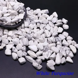 Natural Stone Crystal Chips for Reiki Healing and Home Decor (White Turquoise)
