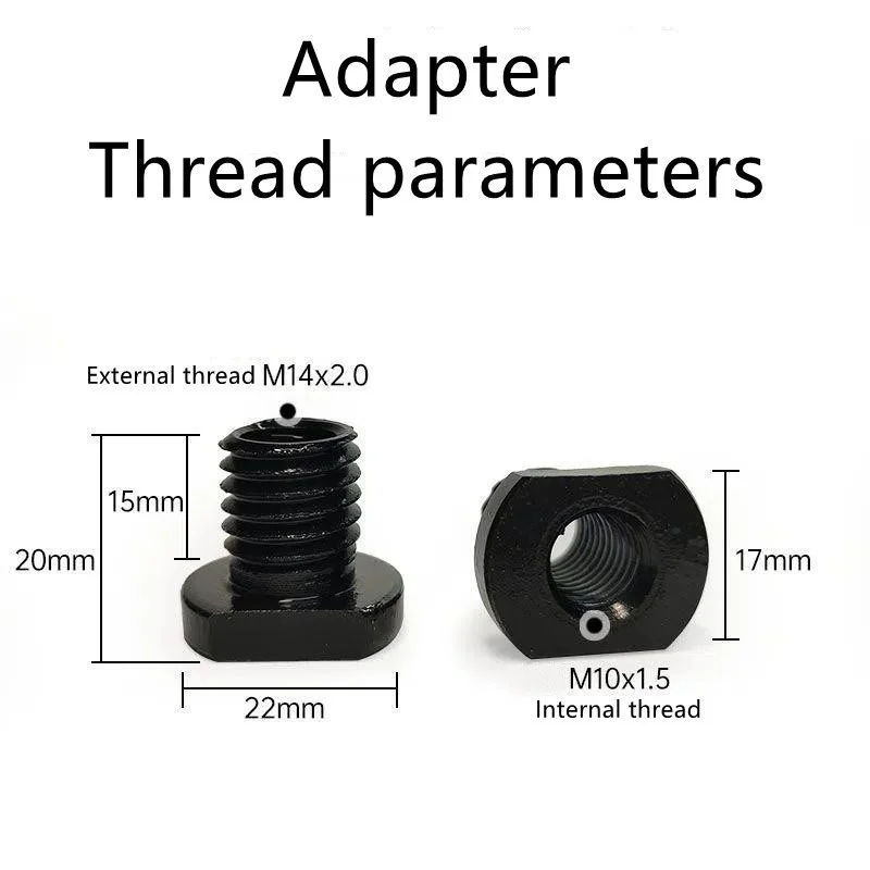 1PC 100styleM10 Angle Grinder Adapter Female to M14 Thread Nut Arbor Connector Polishing Screw Connecting Rod for Power Tools