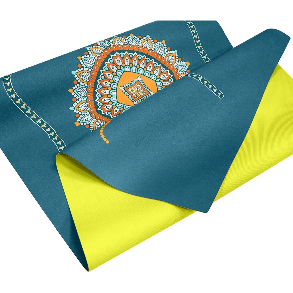 Portable Foldable Storage Non-slip Matte Natural Rubber Yoga Mat 1.5mm Sports Fitness Gym Workout