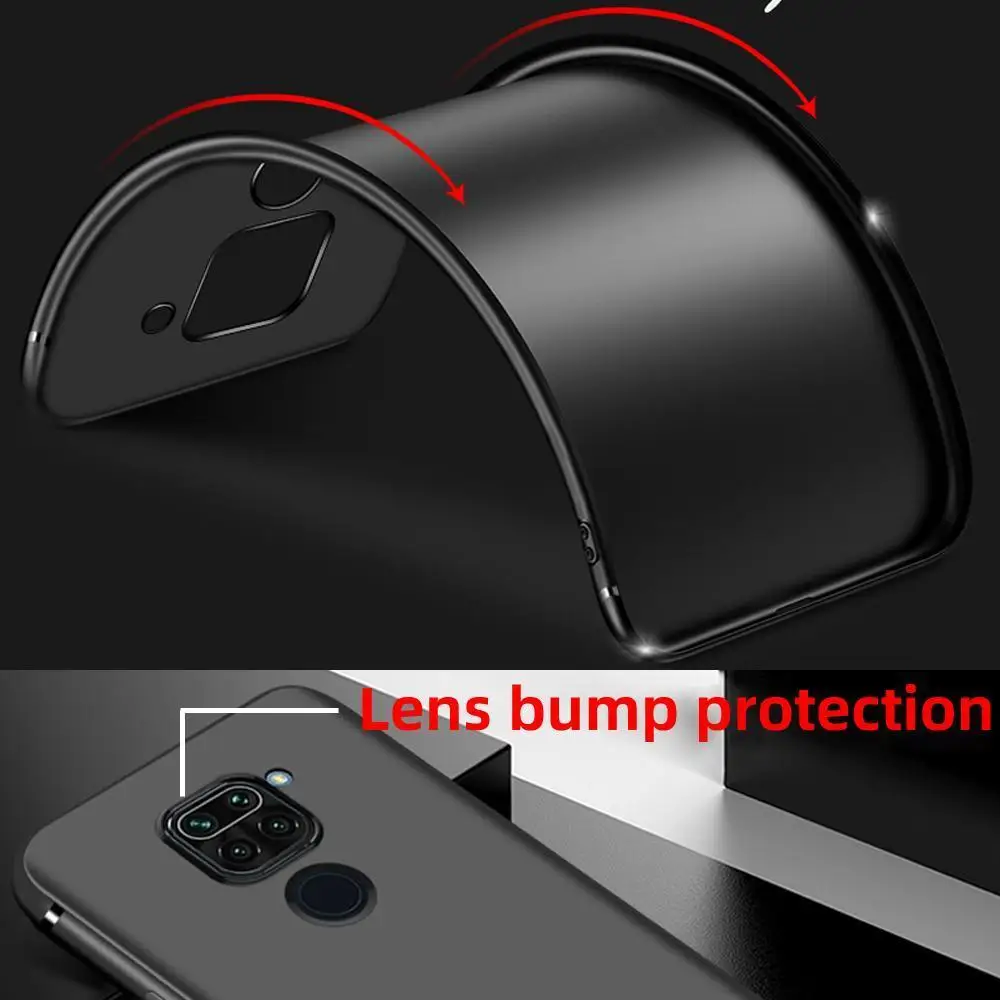 Matte Black Soft TPU Phone Case - Sleek and Thin Protective Cover