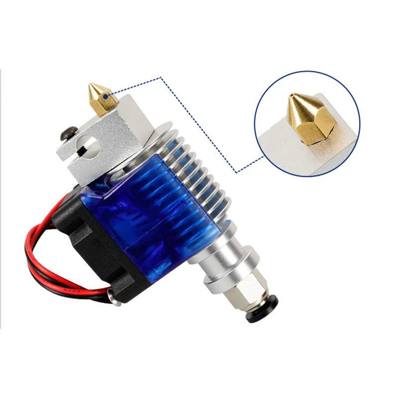 Premium Brass Nozzle Set for 3D Printer Extruders - Precision Sizes 0.1mm to 1.0mm