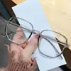 Anti Blue Light Blocking Computer Myopia Glasses Women Men Big Clear Frame Nearsighted Eyeglasses Diopters With 0-1.0-5.5 oculos 2
