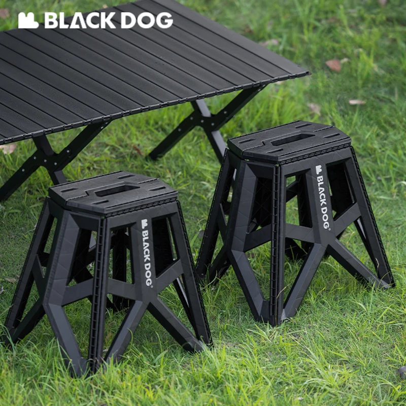 Naturehike BLACKDOG Camping Folding Stool Lightweight Chair Outdoor Fishing Beach Chair Portable Load Bearing 100kg High Stool