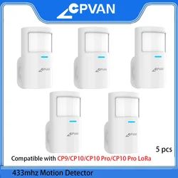 Wireless Motion Detector Sensor for Smart Home Alarm Systems (5 pcs)
